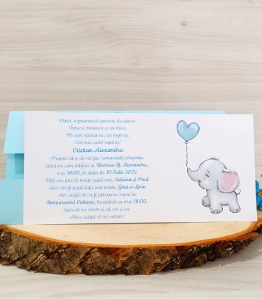 Invitatie Botez Elefantel IB50