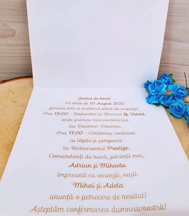 Invitatie Botez Jurnal de Bord IB31