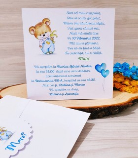 Invitatie Botez Ursulet IB18