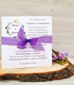 Invitatie Nunta Funda Mov