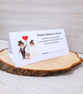 Plic bani Nunta Si Botez Fetita