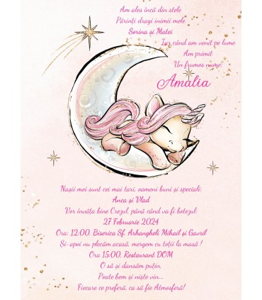 Invitatie Botez Electronica Unicorn IE04