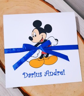 Invitatie Botez Fundita Mickey Mouse IB88