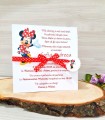 Invitatie Minnie Rosu IB28