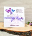 Invitatie Fluturi Mov IB29