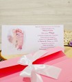 Invitatie Botez Piciorus roz