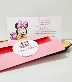 Invitatie Botez Minnie Baby