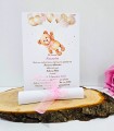 Invitatie Papirus Ursulet si Baloane Roz IB95