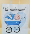 Punga botez baietel (28 cm)