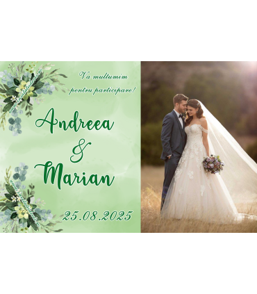 Magnet Nunta Green (9x6 cm)