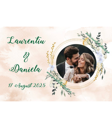 Magnet Rama Flori 9x6 cm